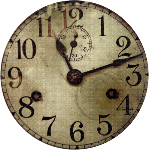 Антикварные часы на прозрачном фоне