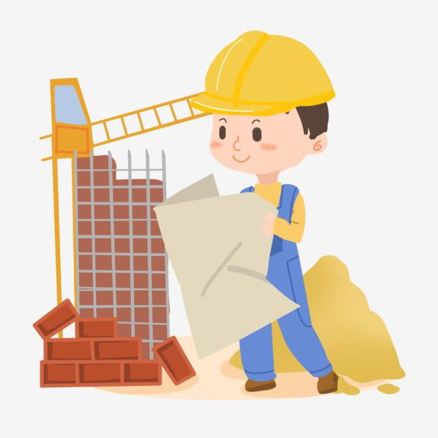 Строитель иллюстрация