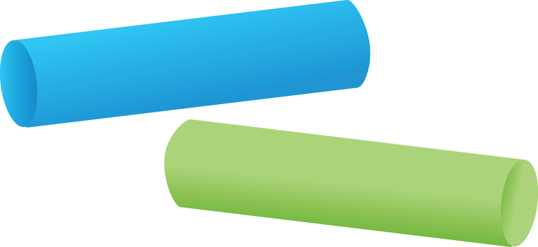 Цветные мелки на белом фоне