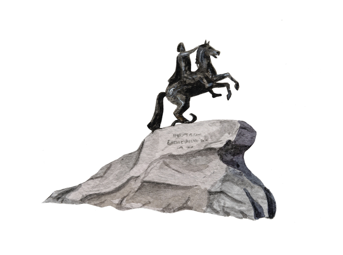 Петр 1 медный всадник