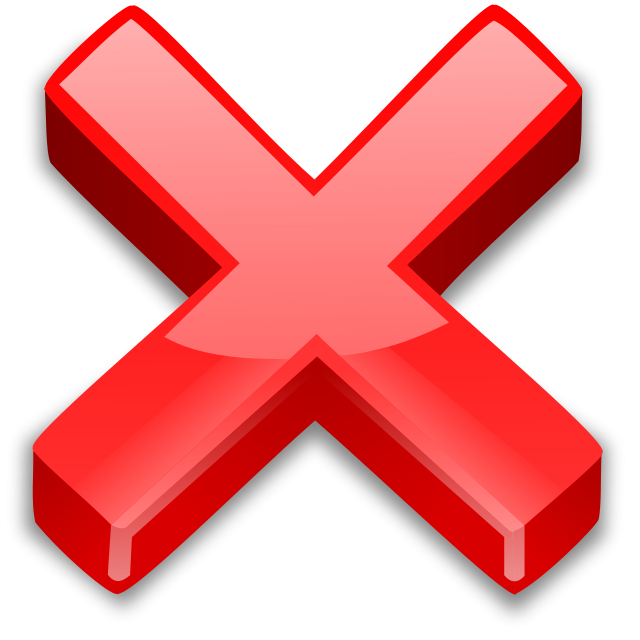 Красный крестик