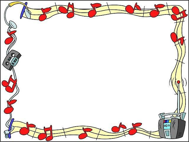 Рамка музыкальная для текста