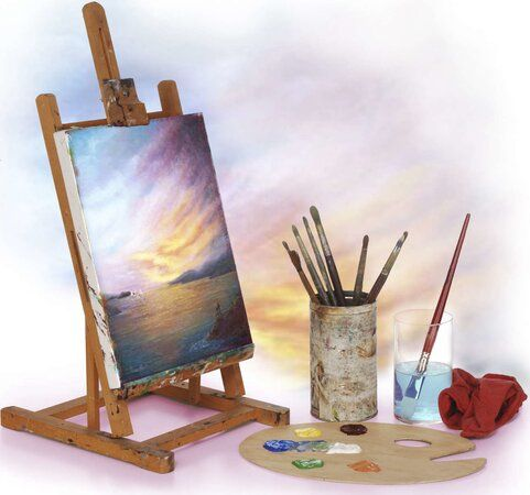 Холст и краски