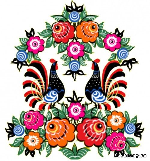 Орнамент Городецкой росписи