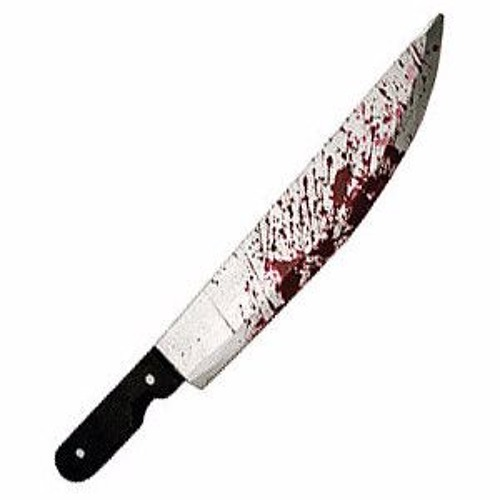 Окровавленный кухонный нож