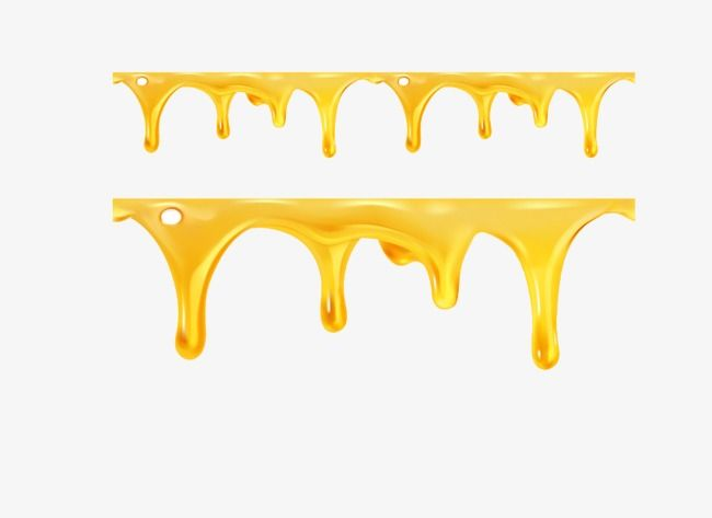 Медовые потеки без фона