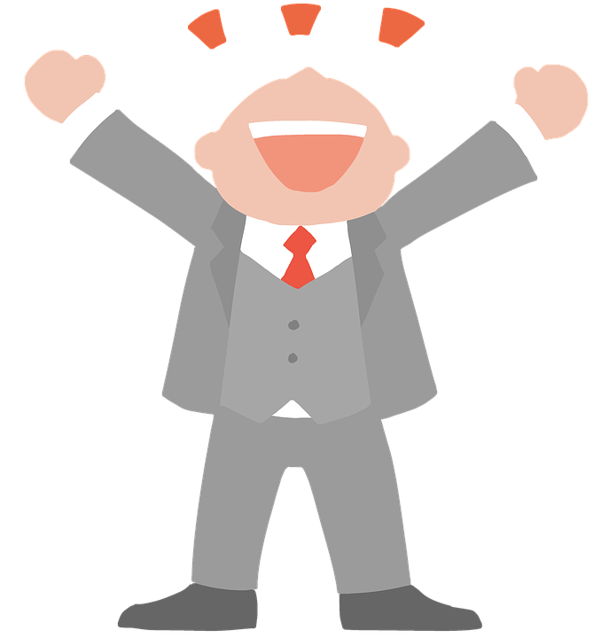 Довольный человечек