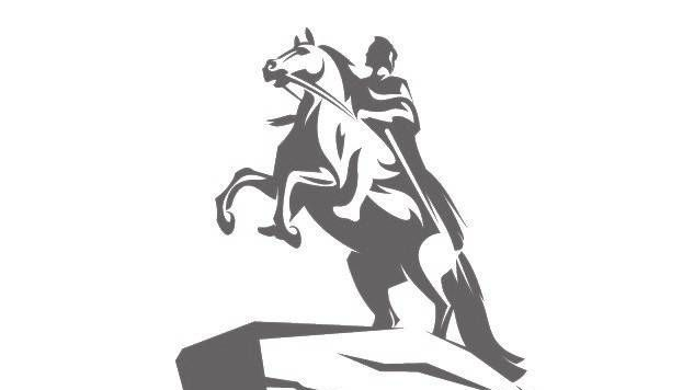 Силуэт всадника Петра Санкт-Петербурга