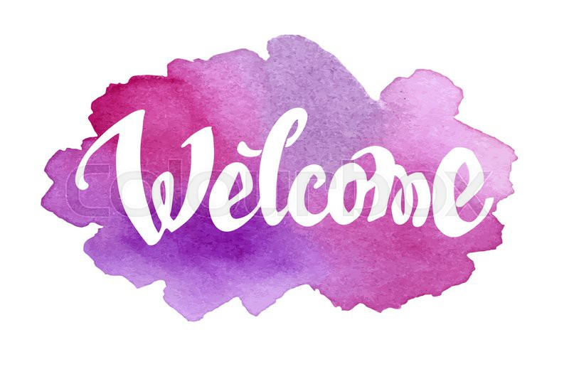 Welcome надпись без фона