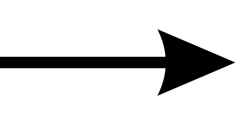 Стрелочка черная