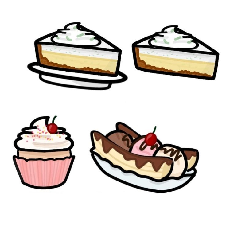 Нарисованная еда для гачи