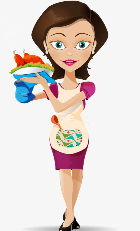 Мультяшная дама