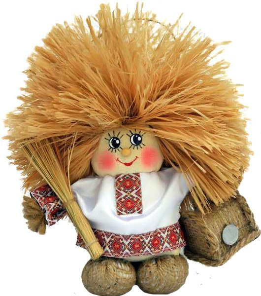 Домовенок из соломы