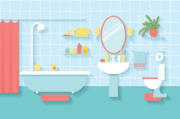 Ванна комната мультяшный