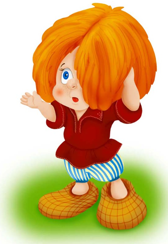 Сказочный персонаж с рыжими волосами