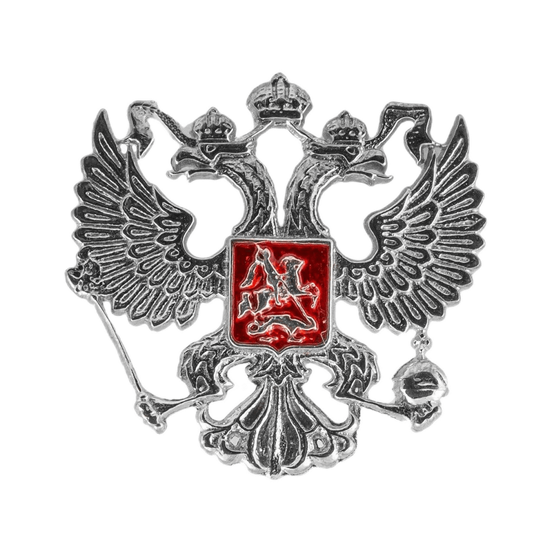 Герб РФ серебряный