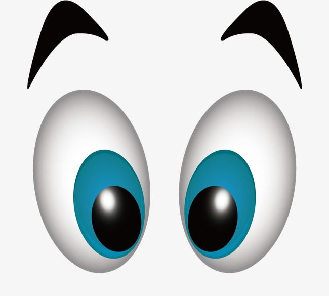 Глаза мультяшные Веселые