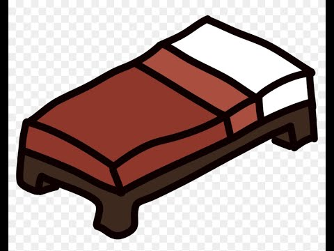 Кровать майнкрафт без фона