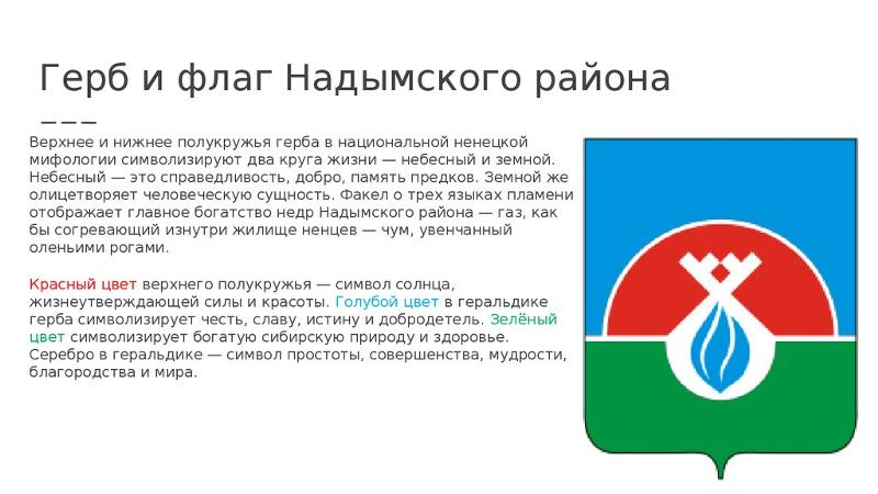 Флаг и герб Надыма