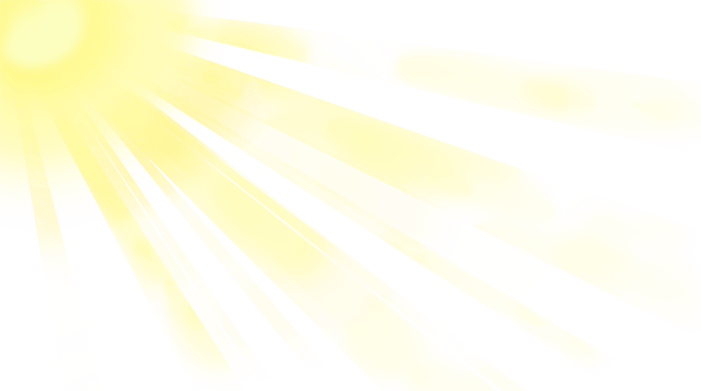 Солнечные лучи без фона