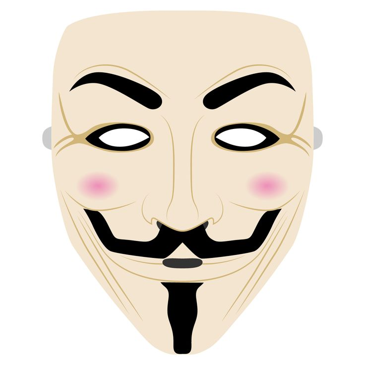 Бумажная маска Анонимуса