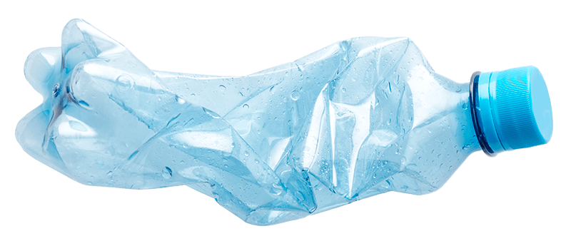 Пластиковая бутылка без фона