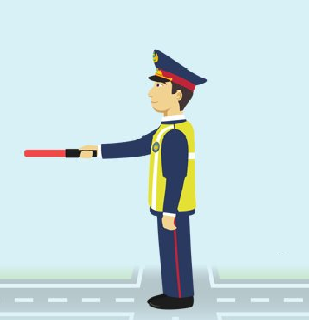 Жесты дорожного регулировщика