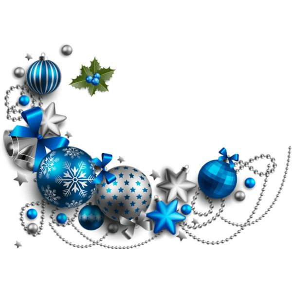 Новогодние украшения синие