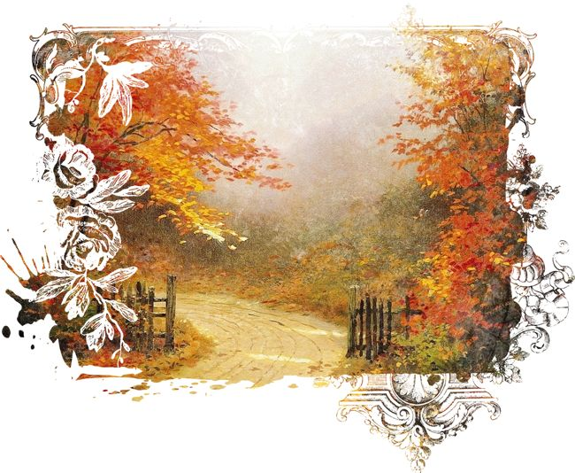 Осенний фон для коллажа