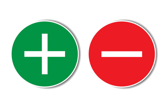 Кнопка плюс и минус