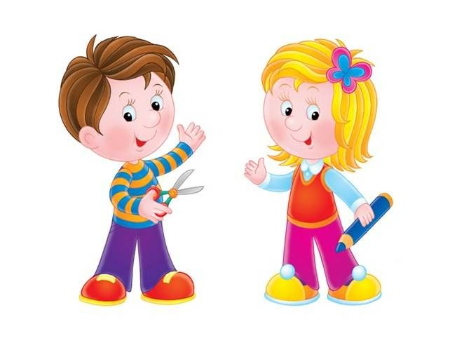 Мальчик и девочка иллюстрация
