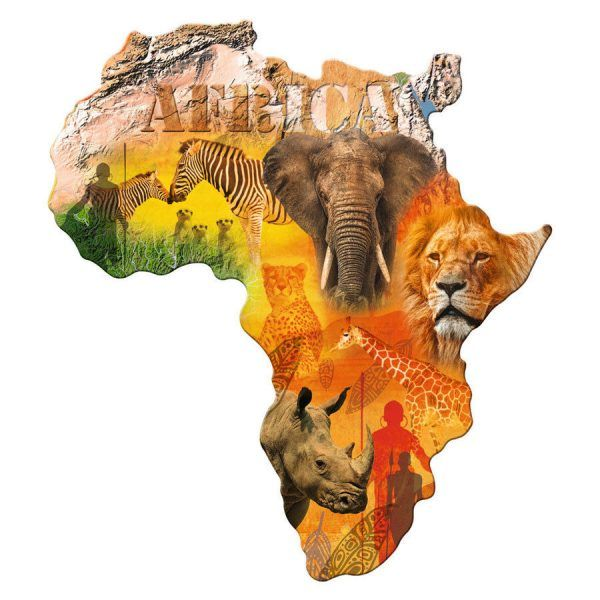 Материк Африка на белом фоне