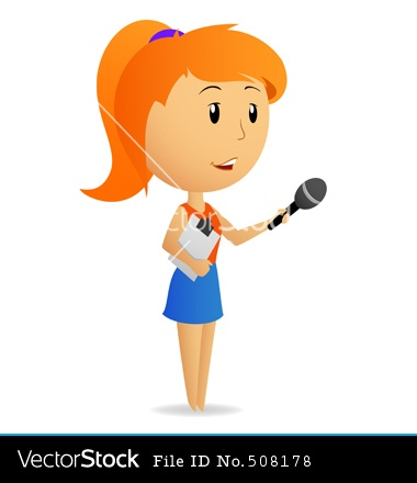 Журналист мультяшный