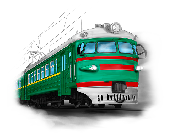 Локомотив поезд