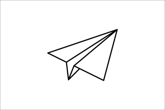 Бумажный самолет иллюстрация