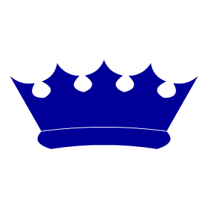 Корона на синем фоне