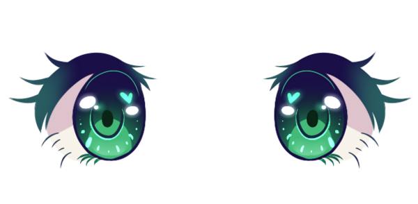 Анимешные глаза без фона