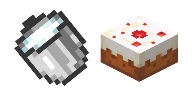 Торт из МАЙНКРАФТА на прозрачном фоне