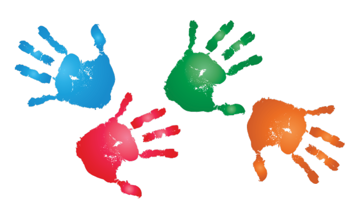 Разноцветные Отпечатки рук