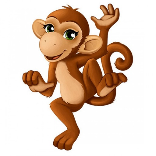 Обезьянка мультяшная