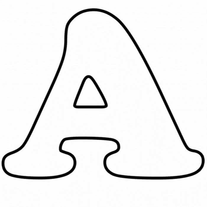 Буквы для раскрашивания