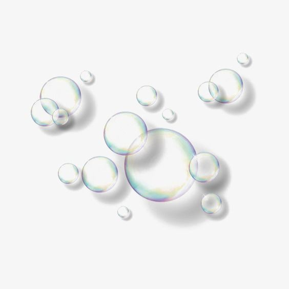 Пузыри на прозрачном фоне