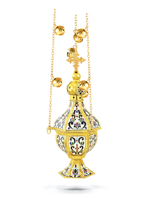 Кадило с эмалью