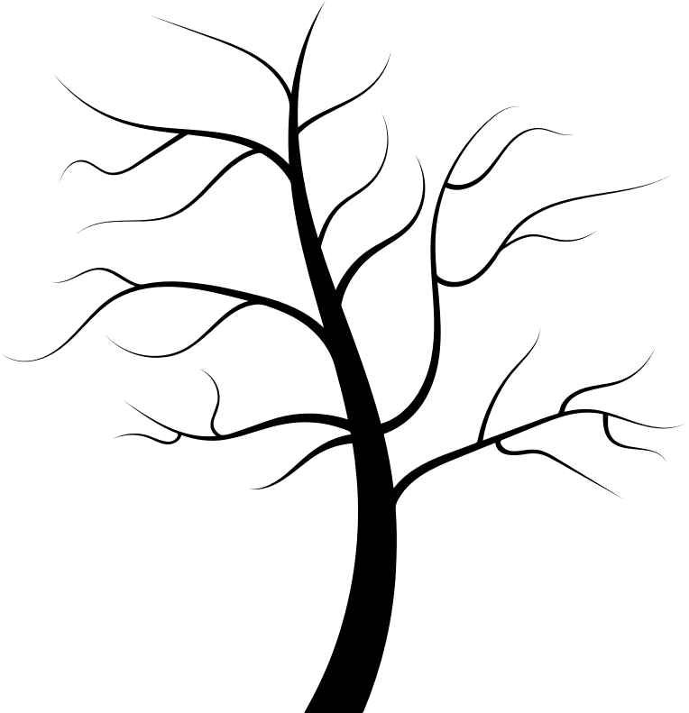 Силуэт дерева