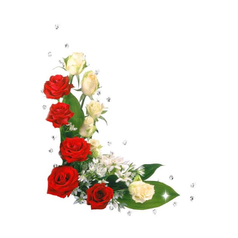 Цветы для вставки в открытку