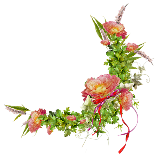 Уголок из цветов