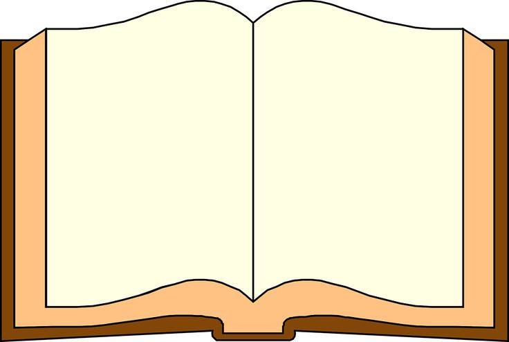 Открытая книга клипарт
