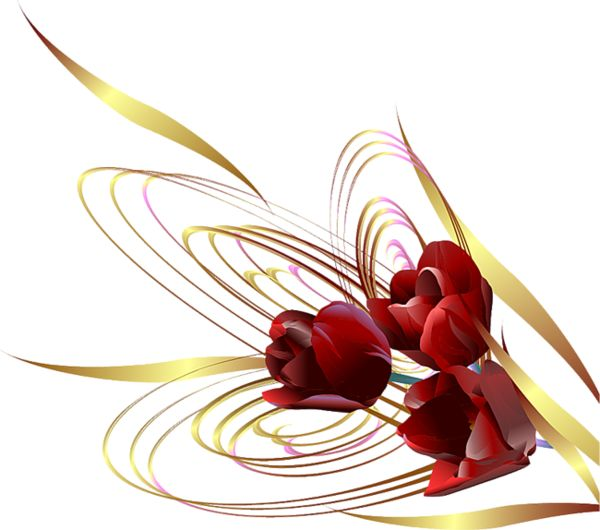 Цветы на прозрачном фоне