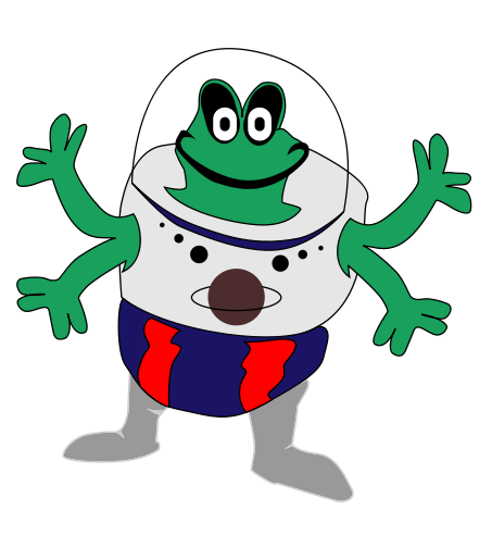 Марсианин на прозрачном фоне