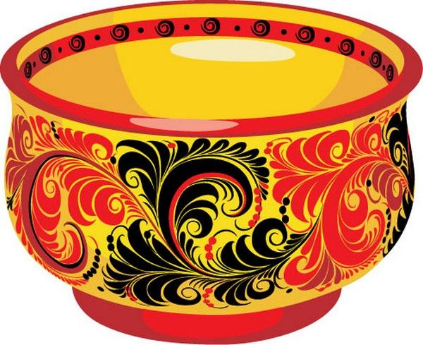 Хохломская роспись верховая